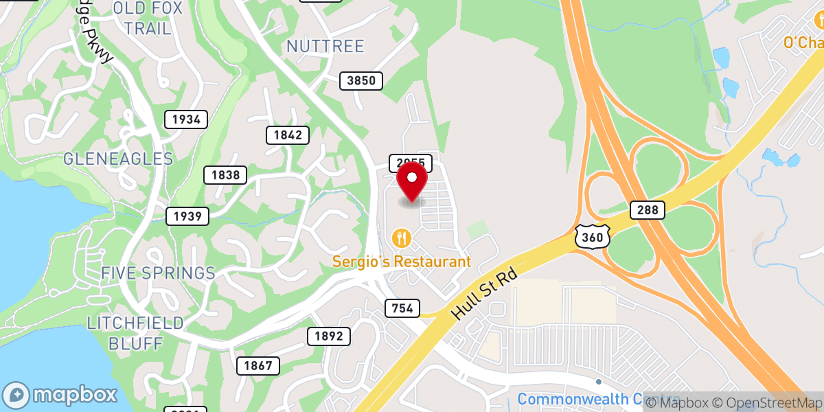 Map showing location of True Vine Church