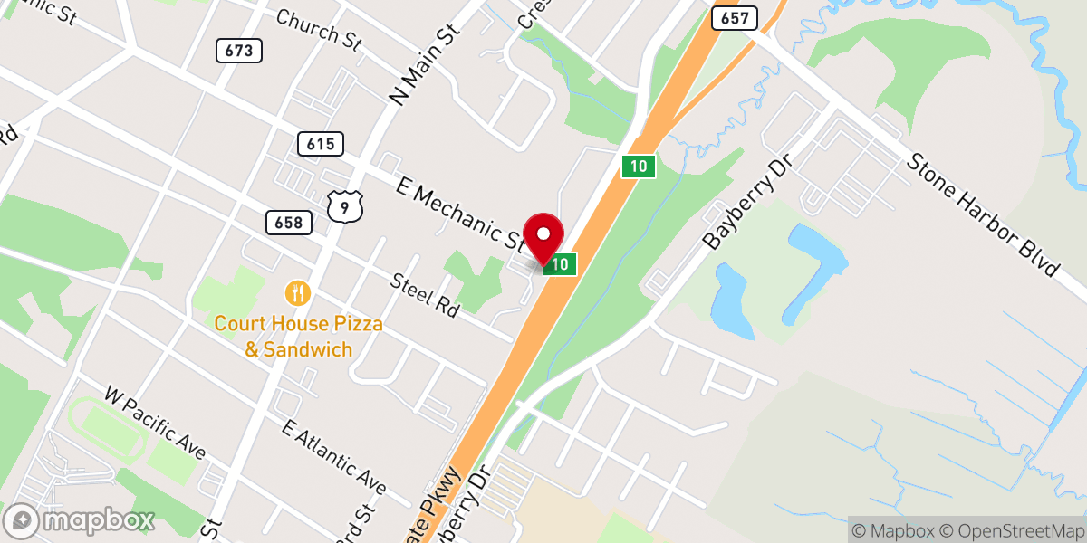 Map showing location of Our Lady of the Angels