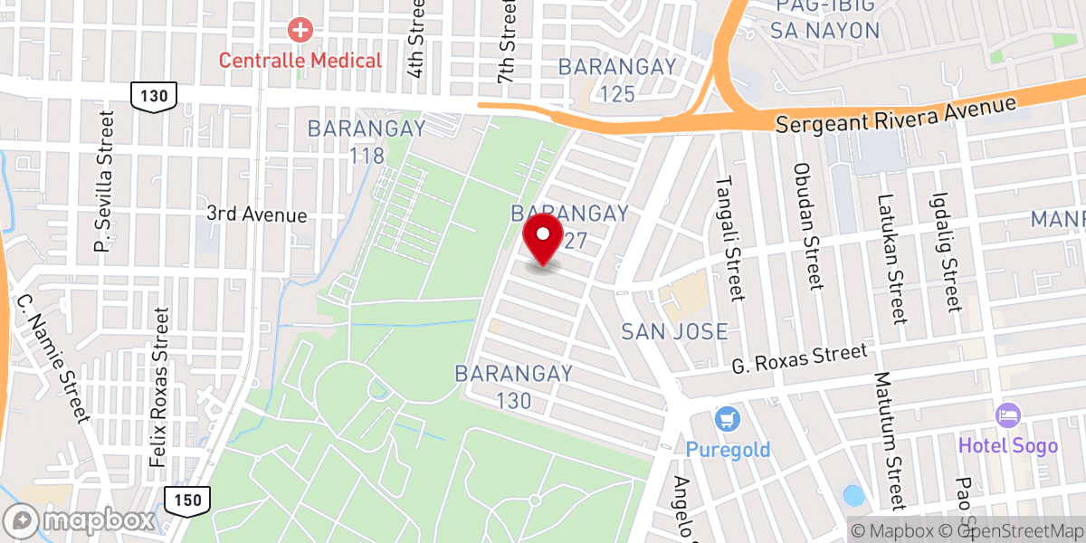 Map showing location of Fundamental Baptist Church of Agudo