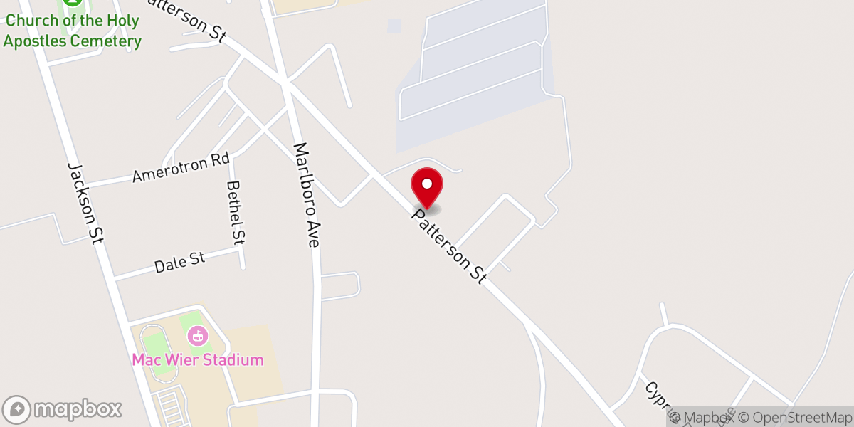 Map showing location of The Jordan Baptist Church