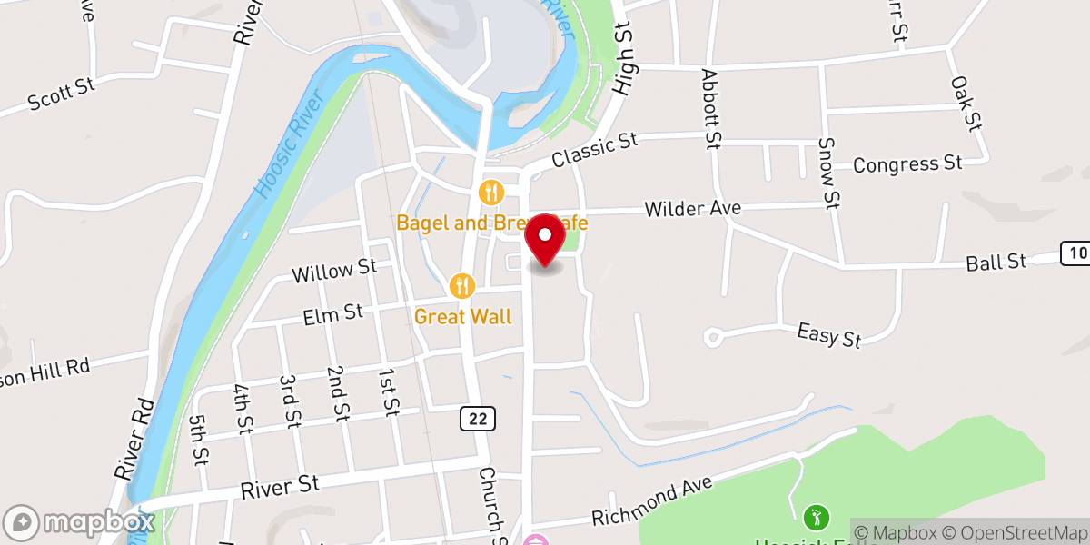 Map showing location of St. Mark's Episcopal (Anglican) Church