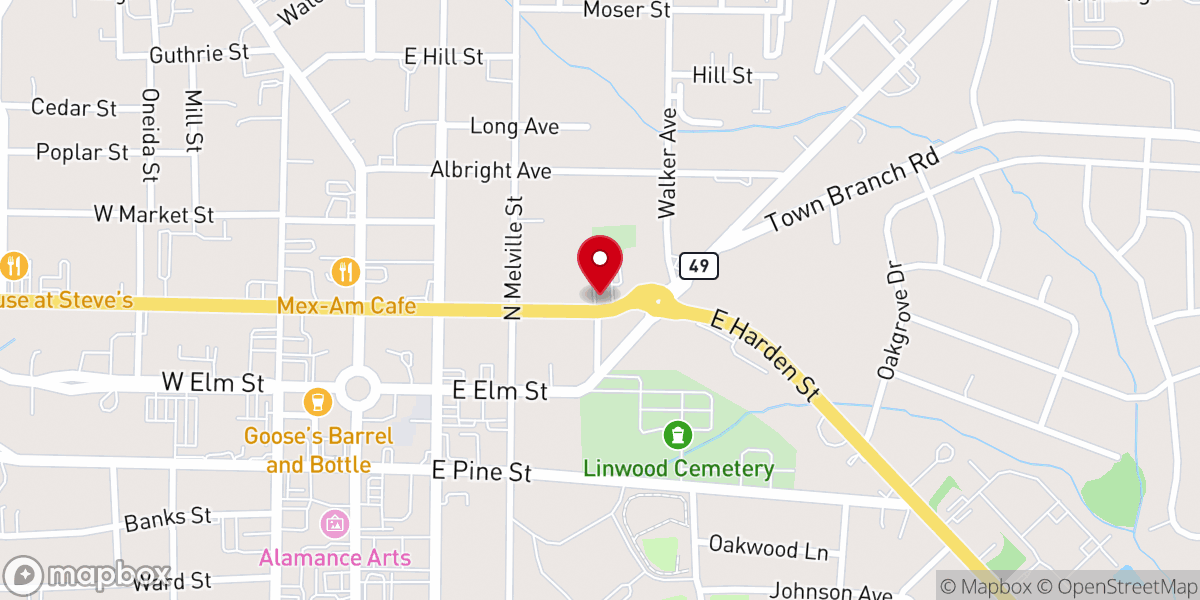 Map showing location of Children's Chapel United Church