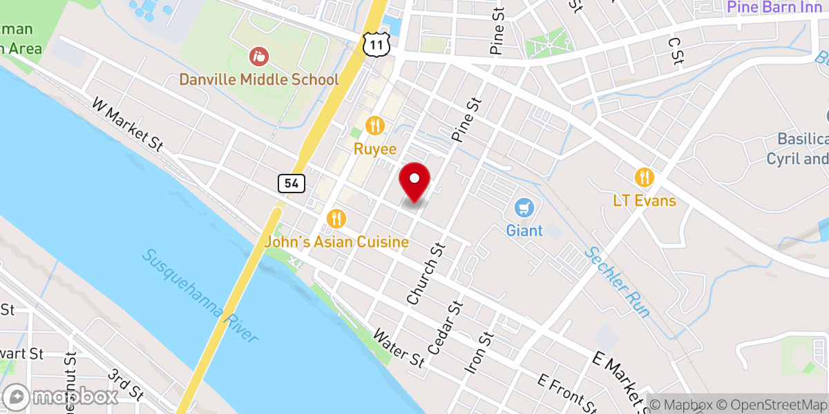 Map showing location of St. Paul Emmanuel United Methodist Church