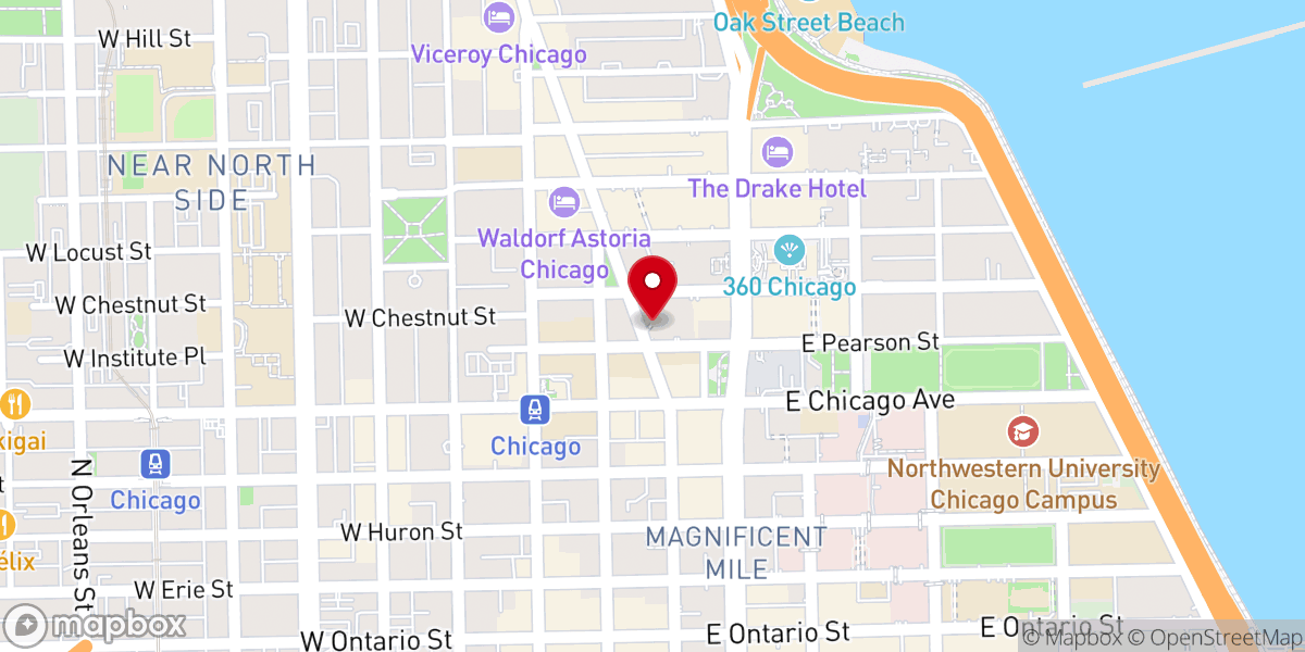 Map showing location of Archdiocese of Chicago