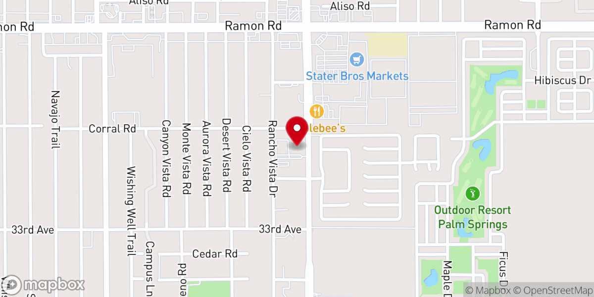Map showing location of Bridge Calvary Chapel
