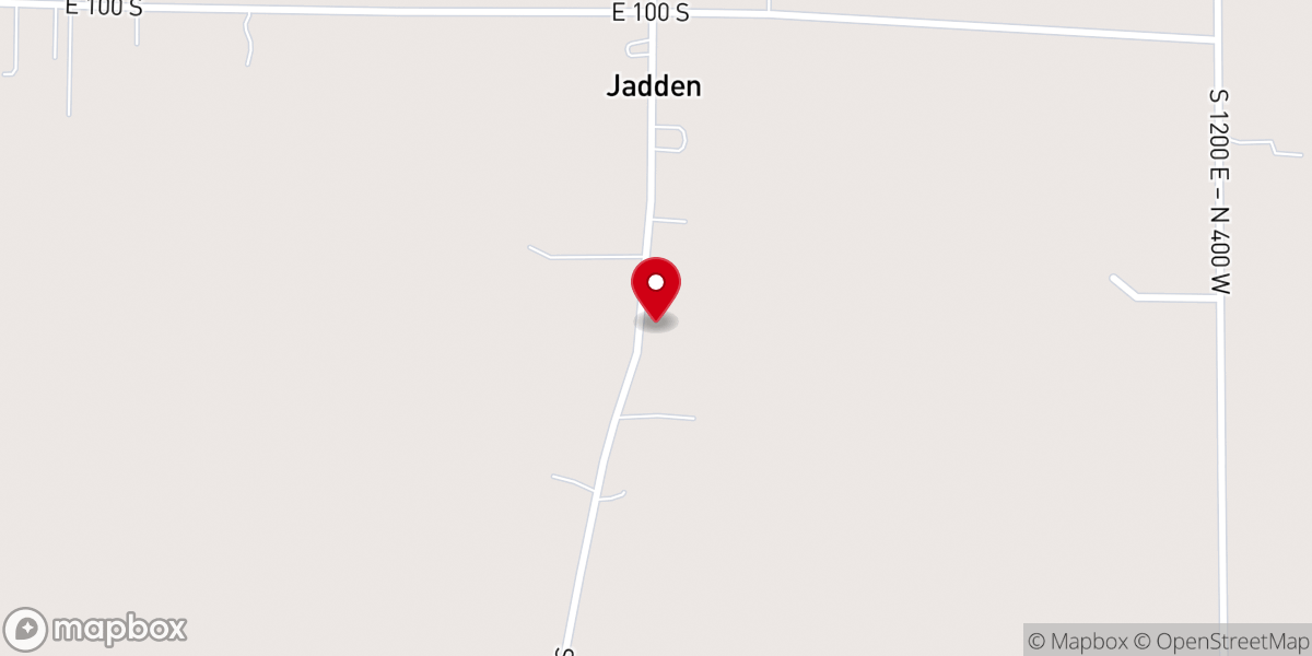 Map showing location of Oak Chapel Church