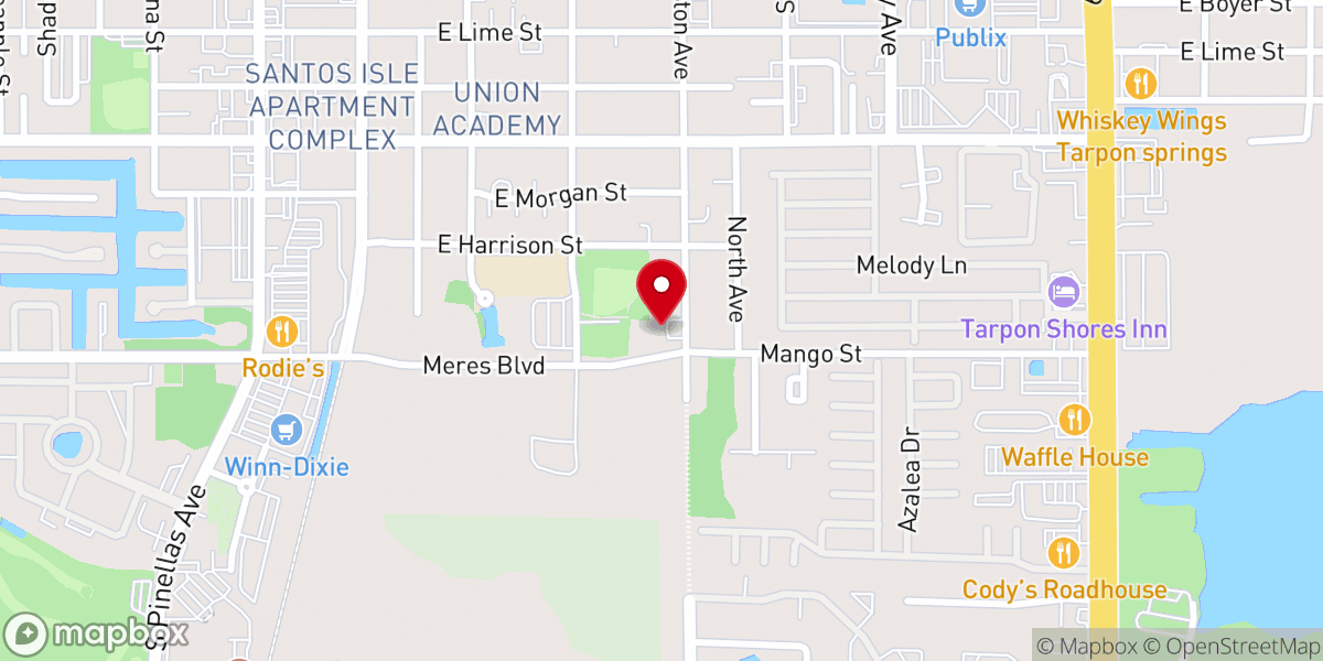 Map showing location of Mt. Moriah African Methodist Episcopal Church