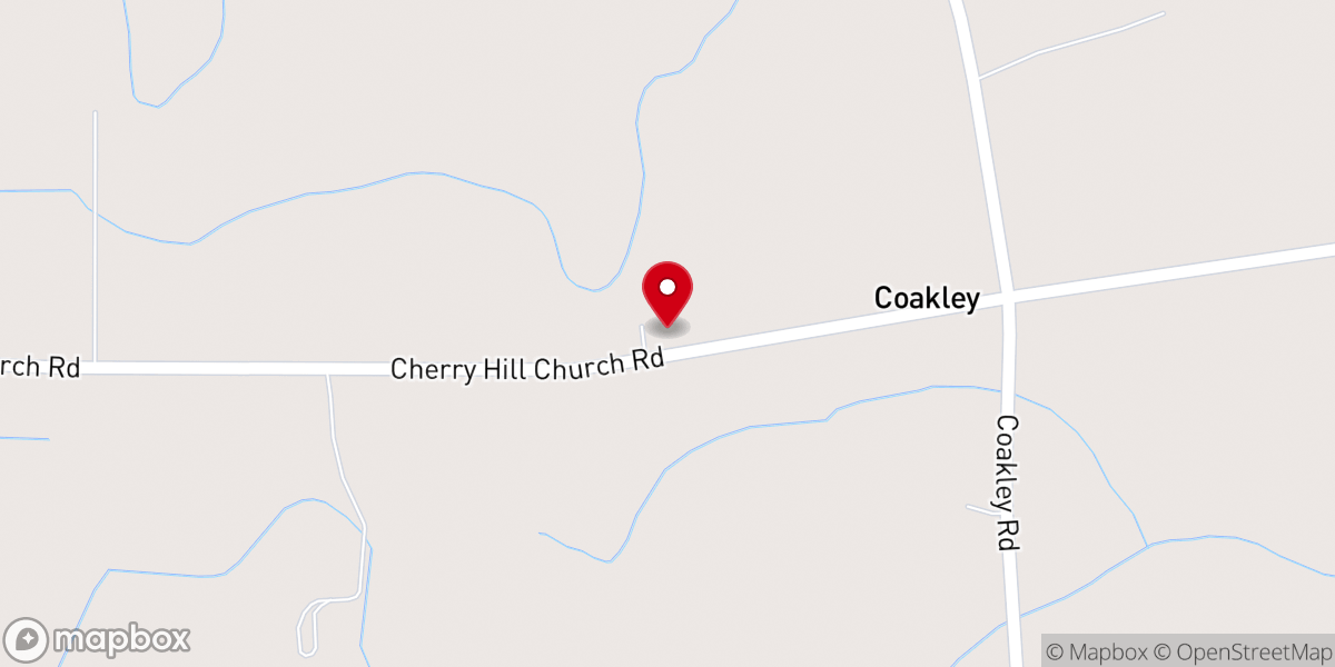 Map showing location of Cherry Hill Missionary Baptist