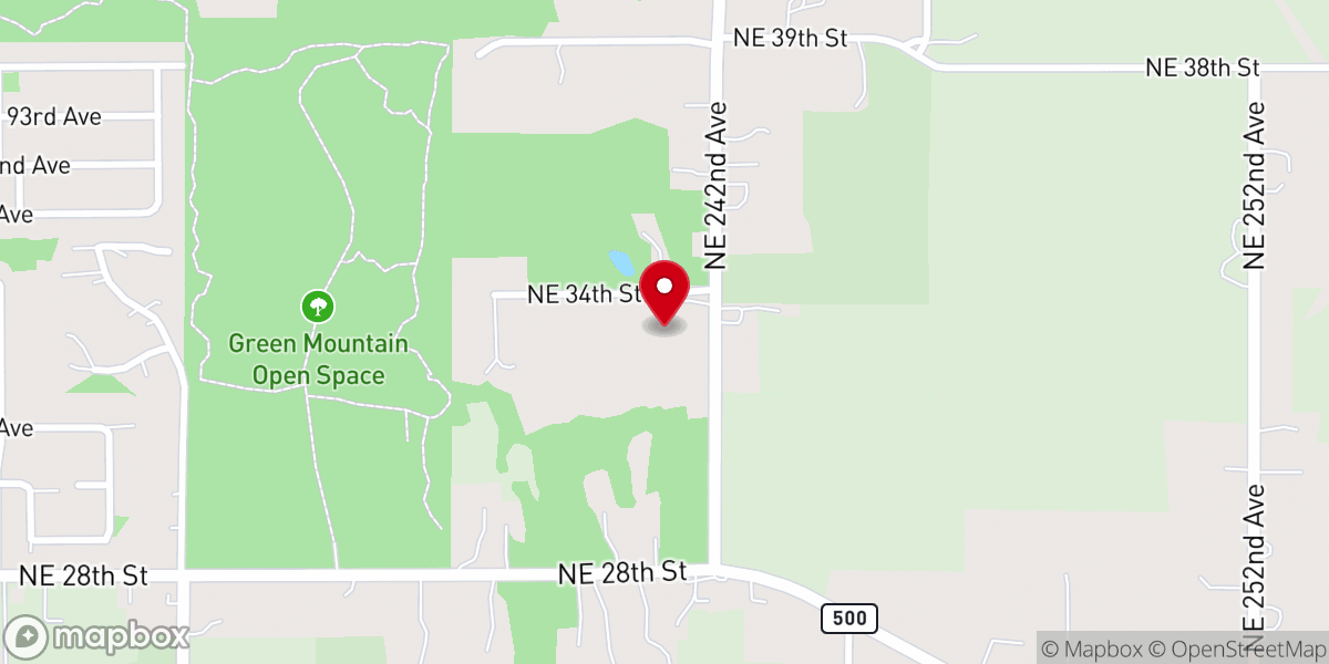 Map showing location of Abide Baptist Church