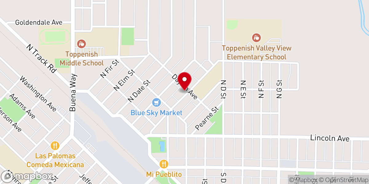Map showing location of St. Aloysius Catholic Church