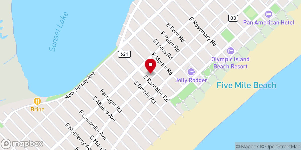 Map showing location of Notre Dame de la Mer