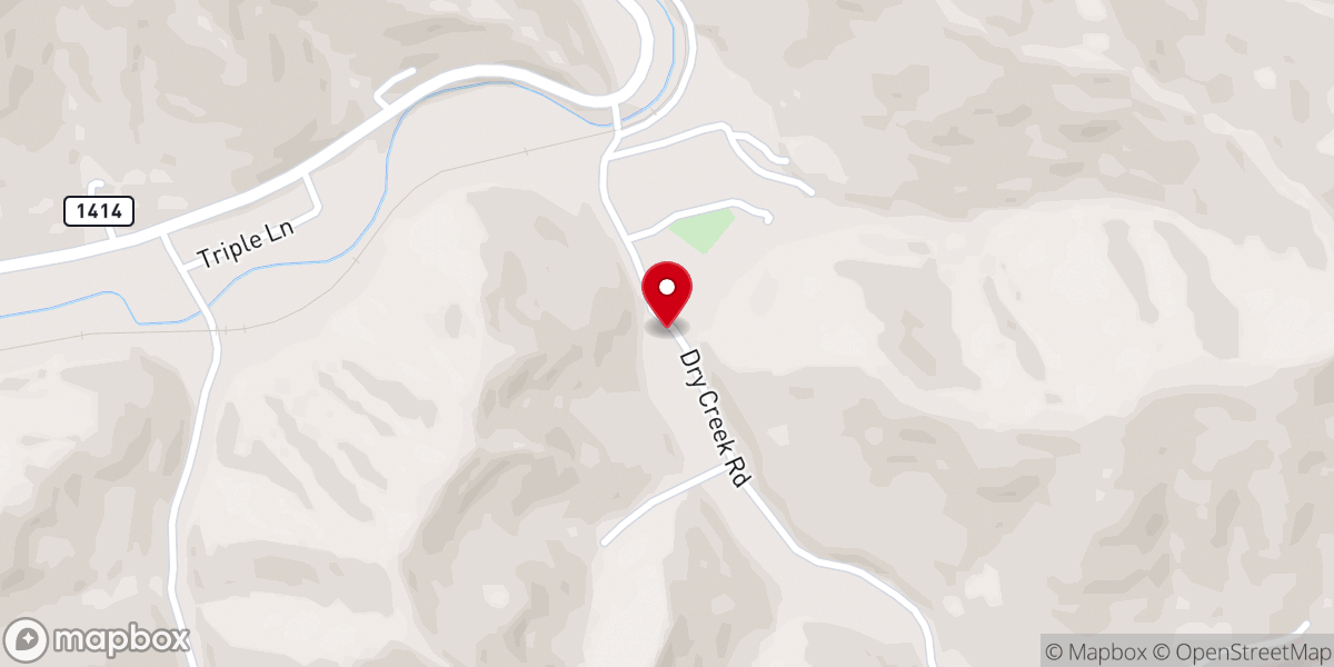 Map showing location of Providence Baptist Church