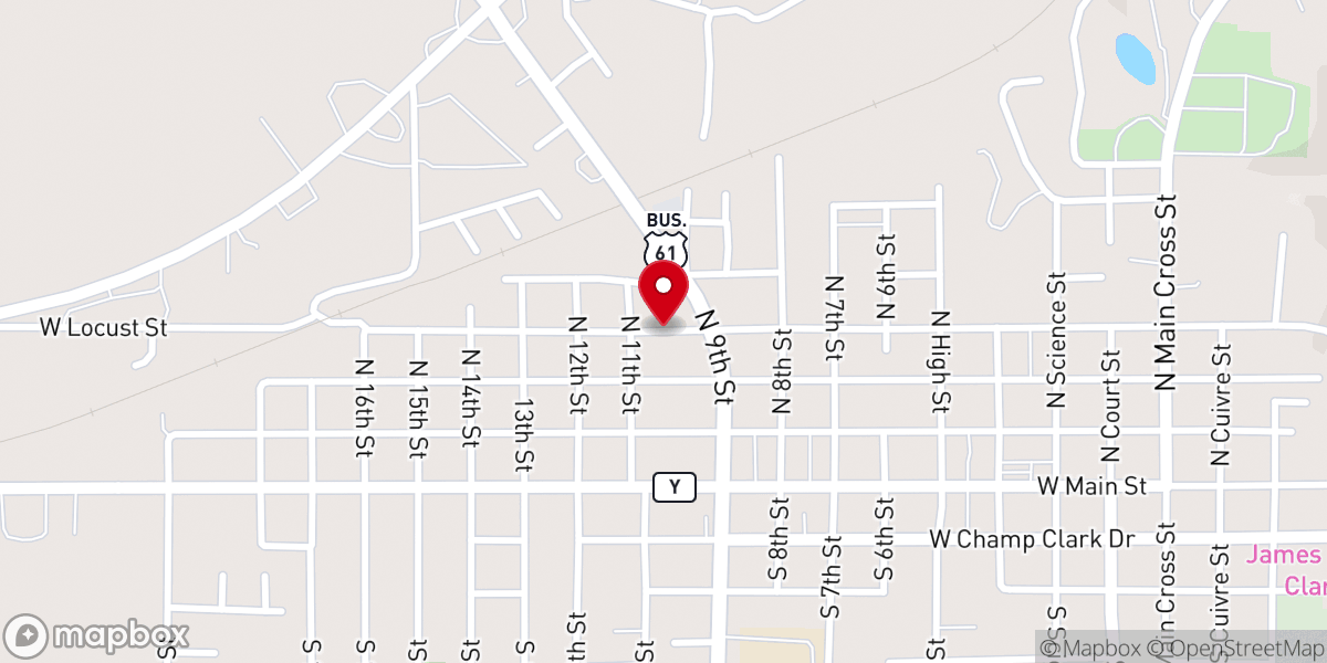 Map showing location of St Clements Catholic Church