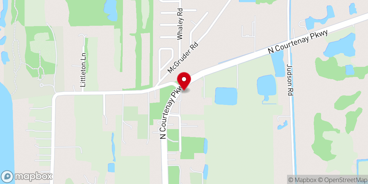 Map showing location of Banana River Baptist Church