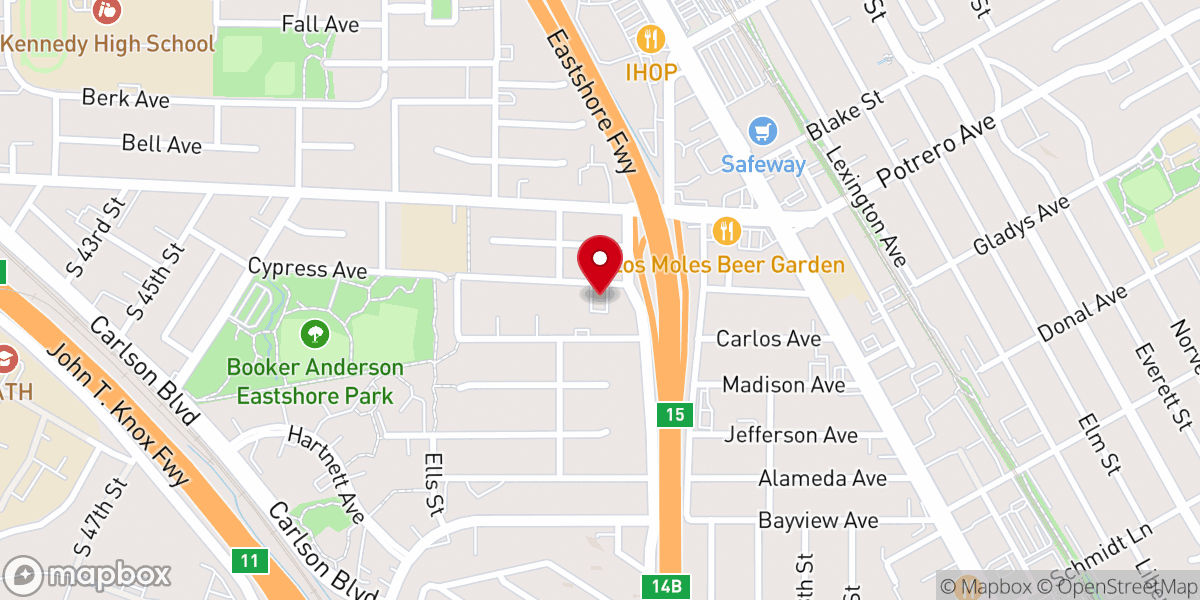 Map showing location of Saint Peters Methodist Church