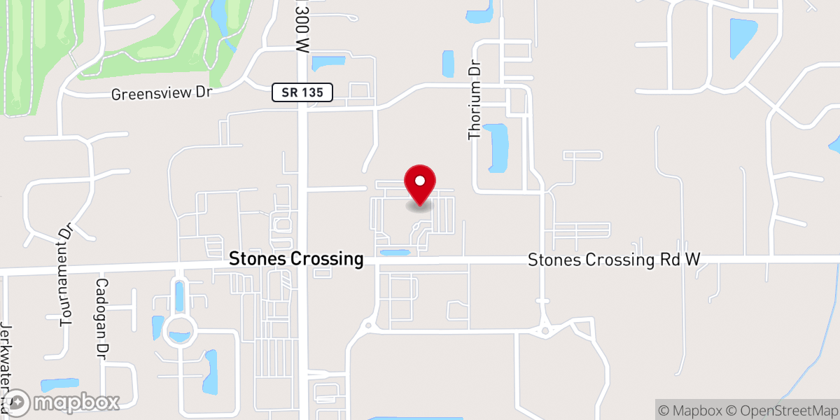 Map showing location of Emmanuel Church Stones Crossing Campus