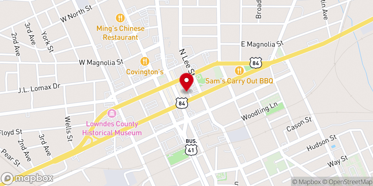 Map showing location of Christ the King Episcopal Church