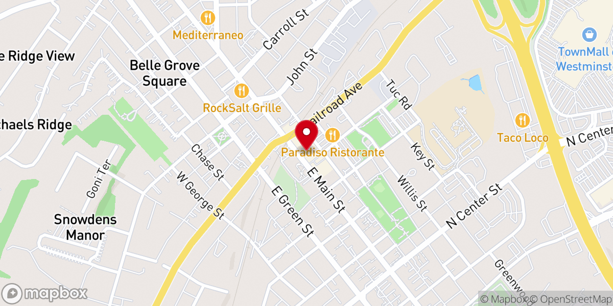 Map showing location of Upper Room Compassionate Ministry