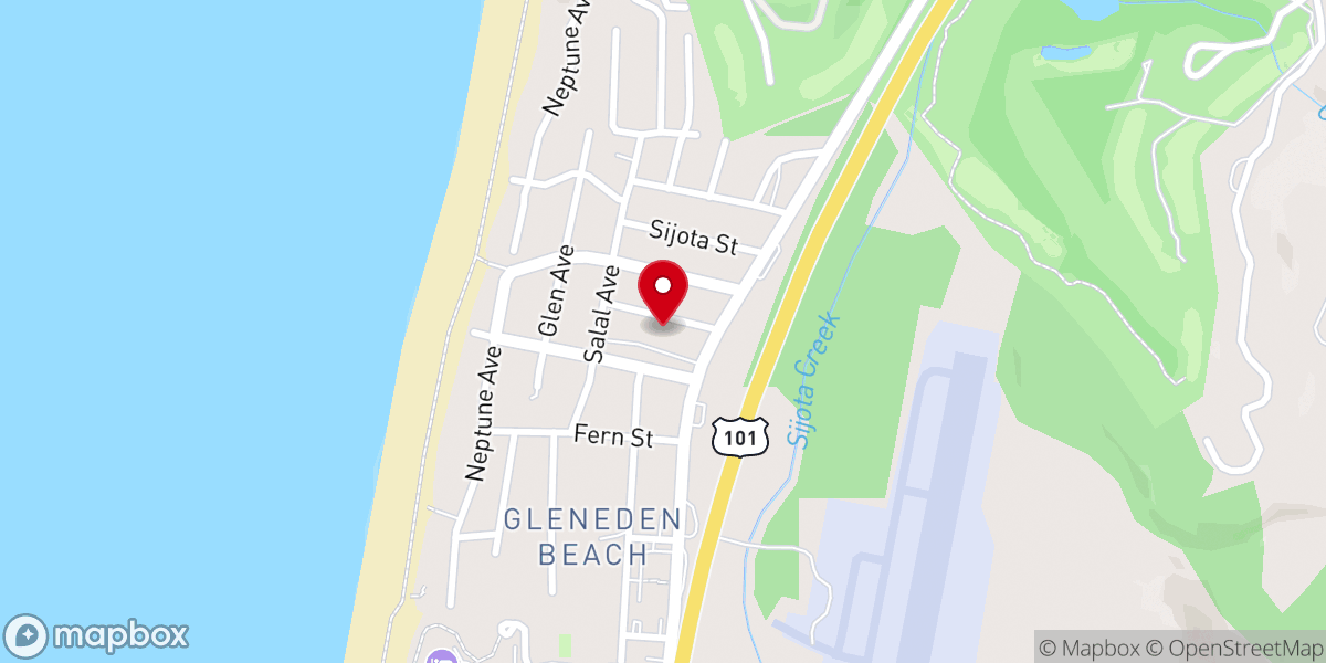 Map showing location of Gleneden Beach Community Club