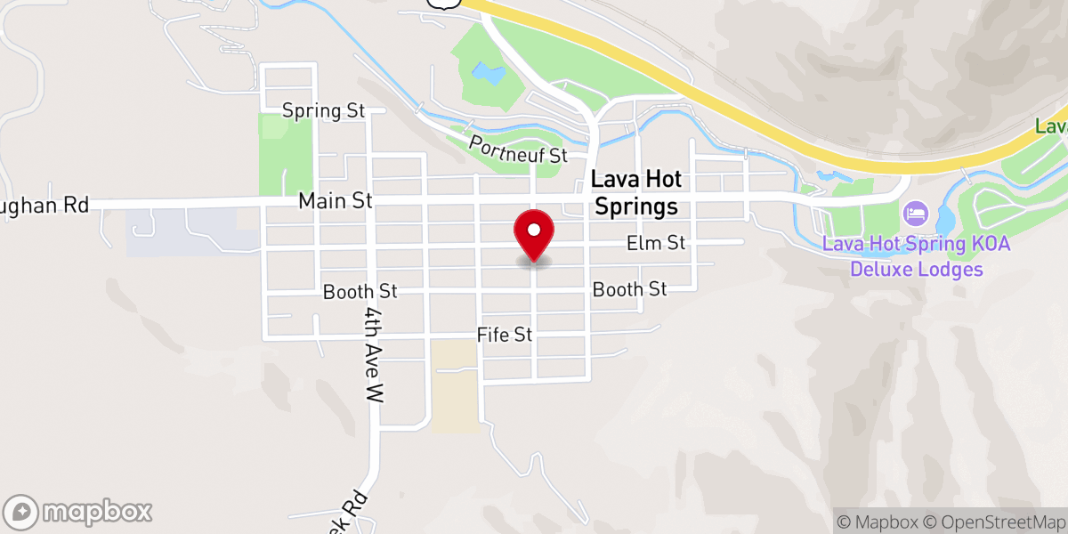 Map showing location of Our Lady of Lourdes Catholic Church