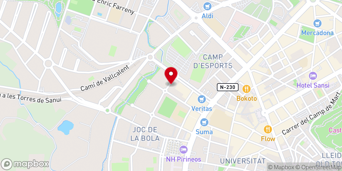 Map showing location of Parroquia de San Jaime Apóstol