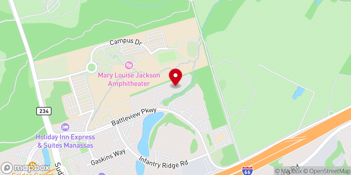 Map showing location of St. Joseph Coptic Orthodox Church of Gainesville VA