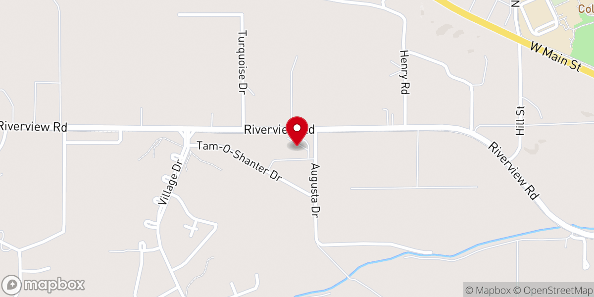 Map showing location of Cornerstone Community Church