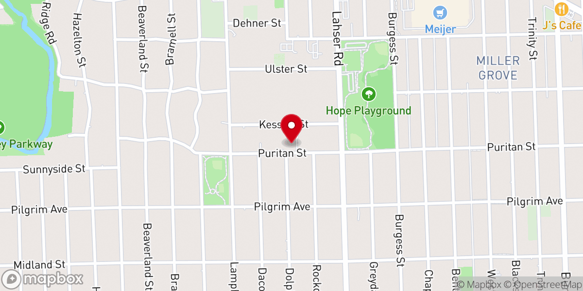 Map showing location of Fellowship of Love Missionary Baptist Church