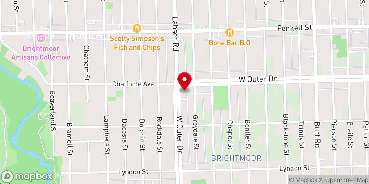Map showing location of People Of The Light Ministries