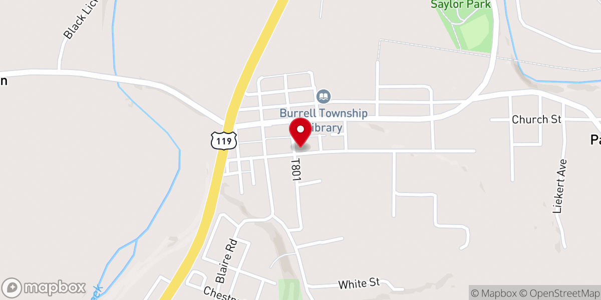Map showing location of Grace Bible Chapel