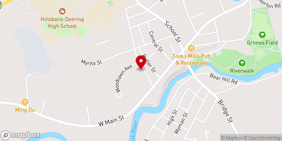 Map showing location of St. Mary Catholic Church