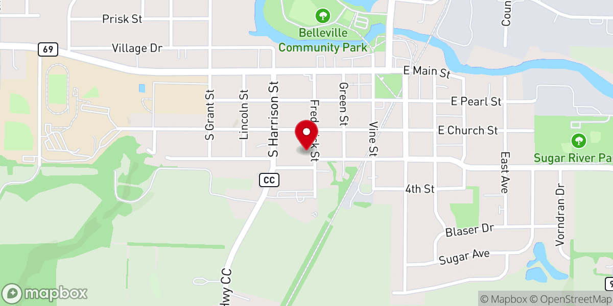 Map showing location of St Mary Church Hall
