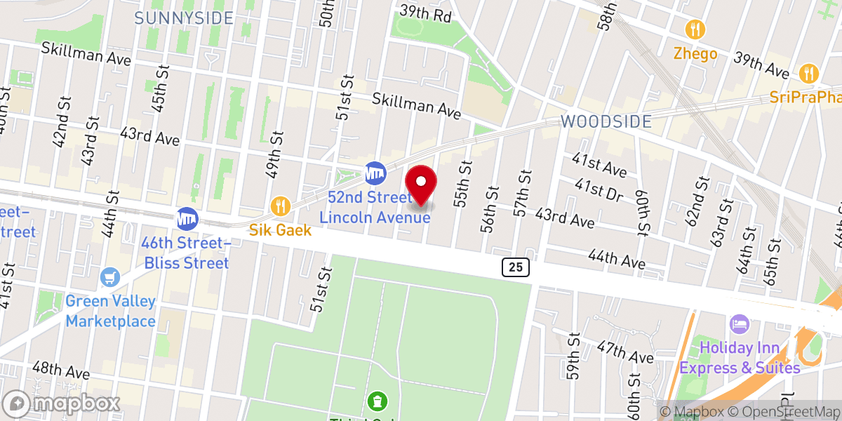 Map showing location of Korean Presbyterian Church