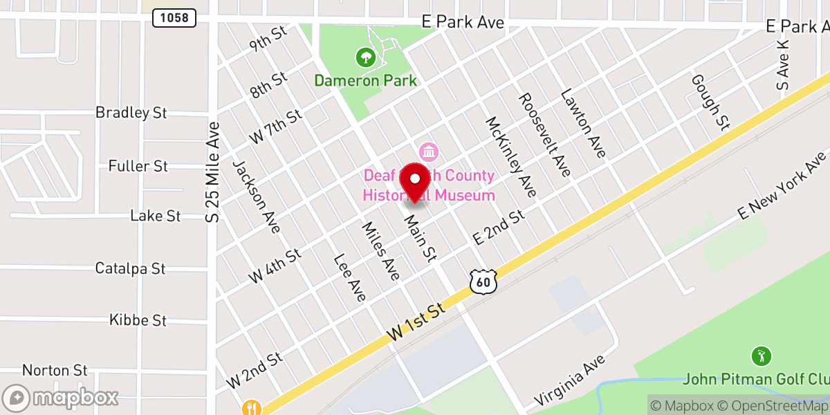 Map showing location of FirstBank Southwest - Hereford