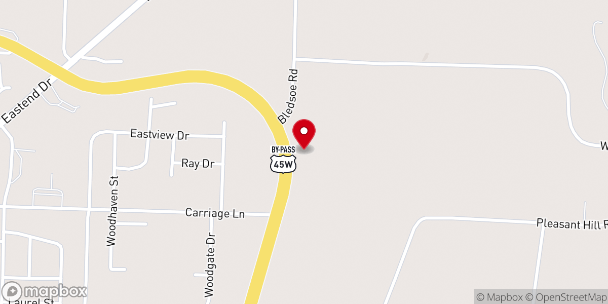 Map showing location of Ebenezer Free Lutheran Church