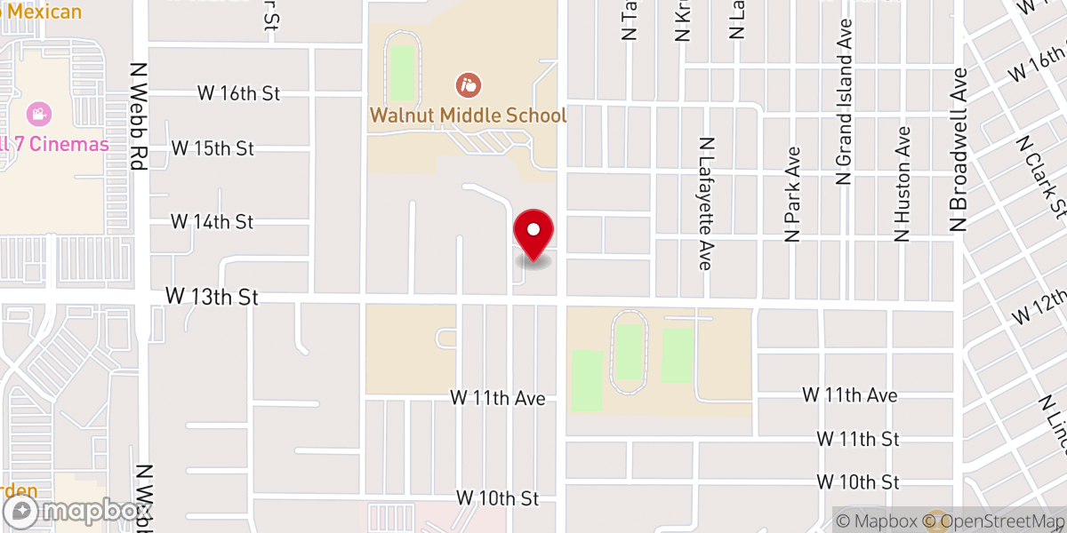Map showing location of Grace Covenant Church
