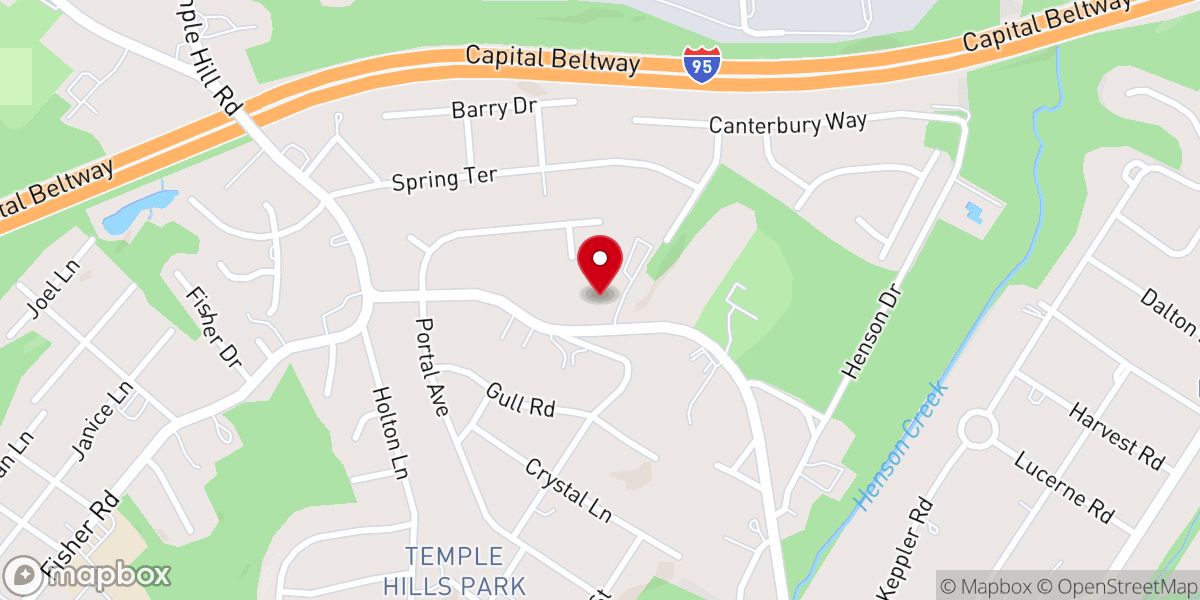 Map showing location of Corkran Memorial Methodist Church
