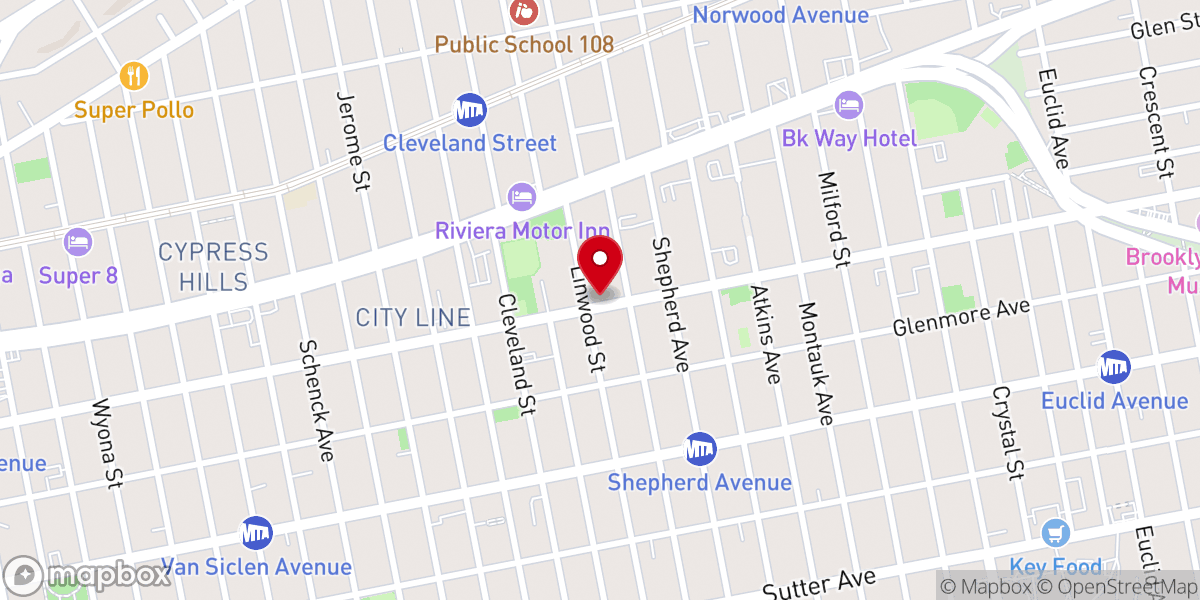 Map showing location of Christian Faith Tabernacle Church