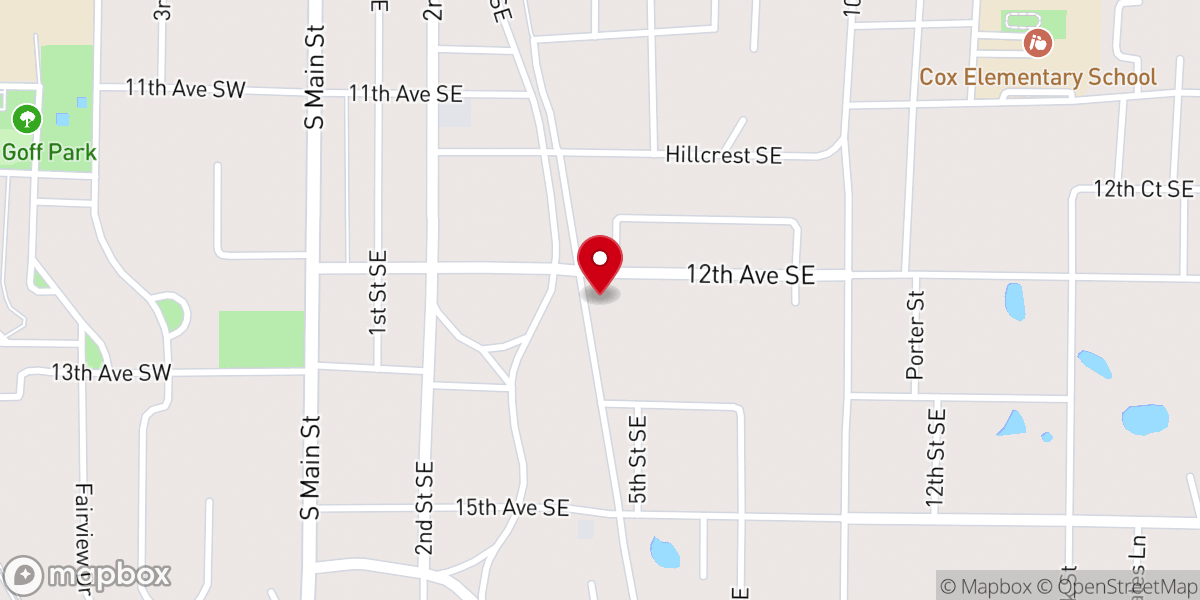 Map showing location of Moultrie First Church of the Nazarene