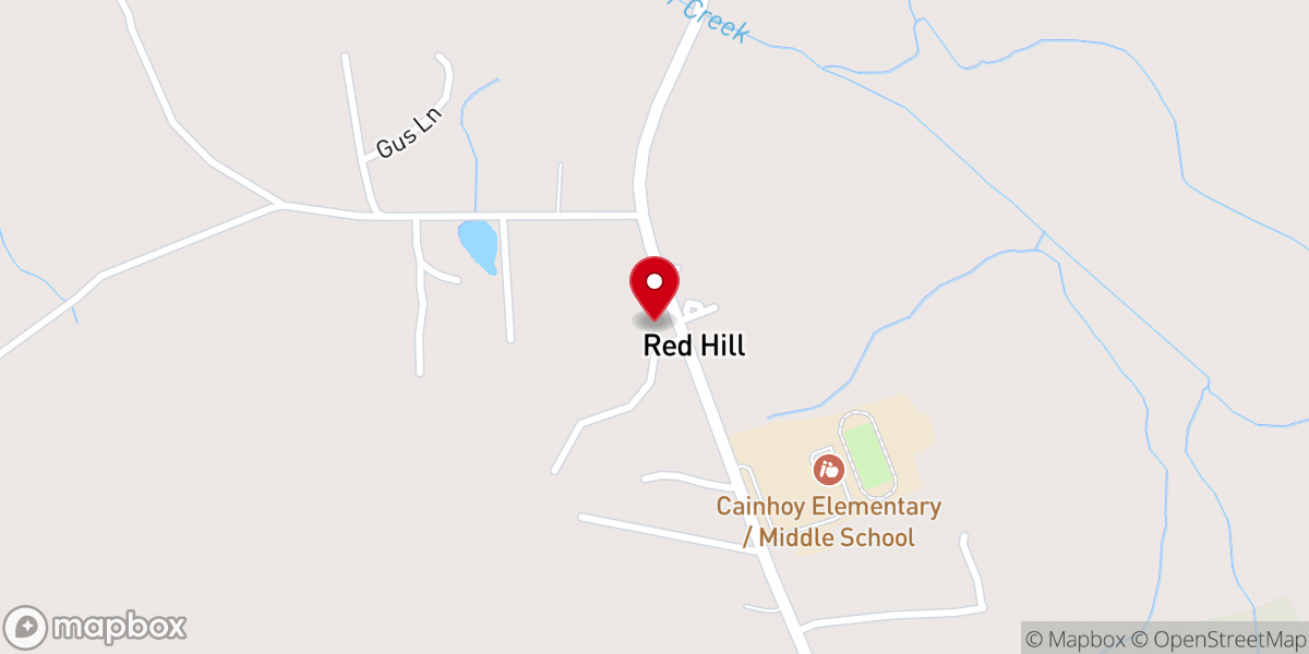 Map showing location of Stewart Chapel Untd Methodist Church