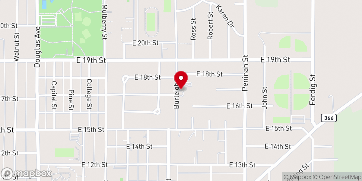 Map showing location of Riverview Reformed Church
