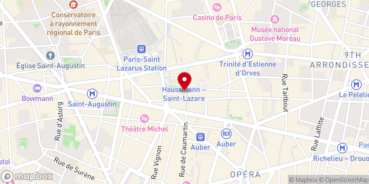 Map showing location of Église Saint-Louis-d'Antin