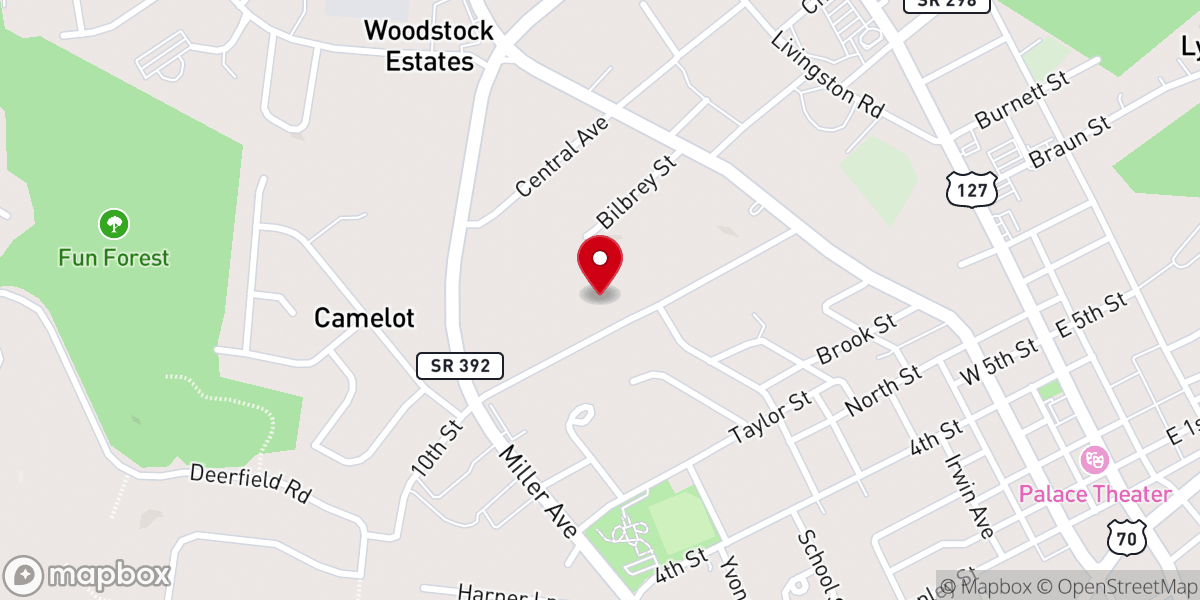 Map showing location of Old Fashion Church