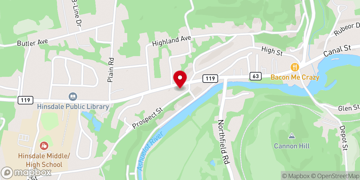 Map showing location of St. Joseph Church