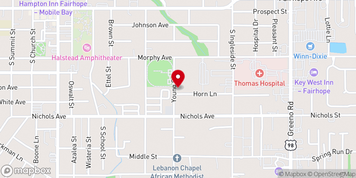 Map showing location of Church