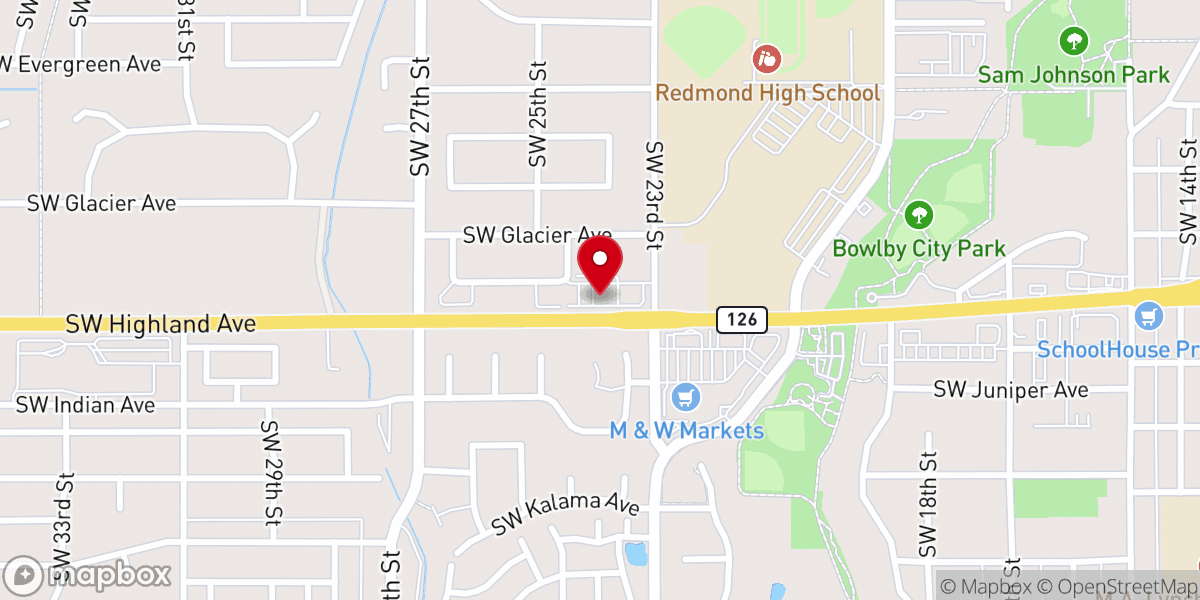 Map showing location of Berean Bible Church