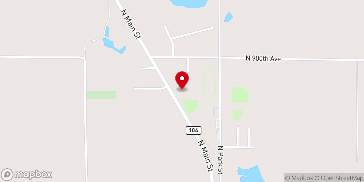 Map showing location of St. Brigid Catholic Church