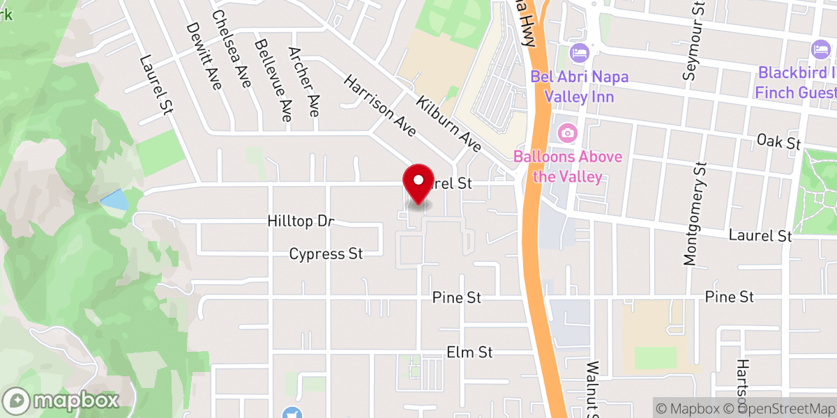 Map showing location of New Wine Community Church