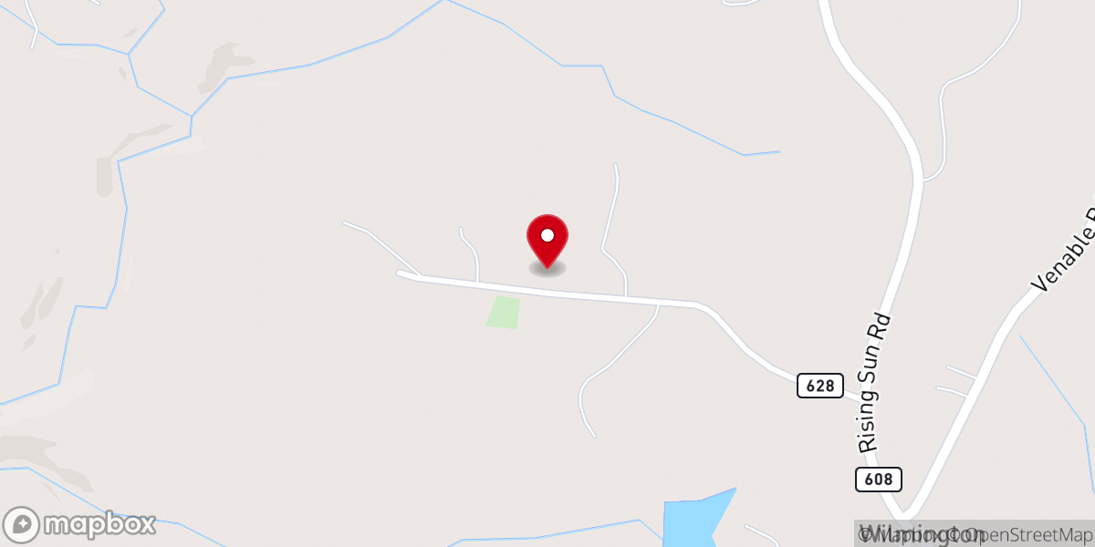 Map showing location of Evergreen Baptist Church