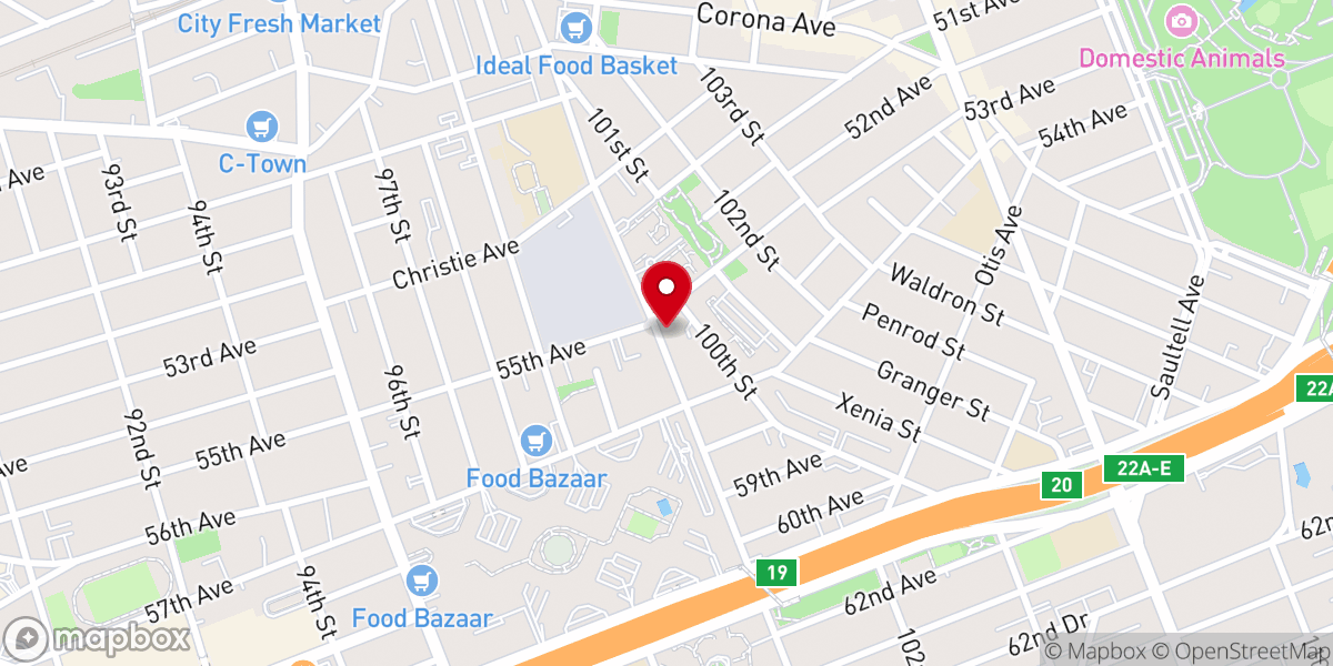 Map showing location of Eternal Love Baptist Church